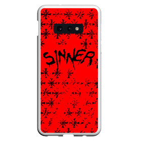 Чехол для Samsung S10E с принтом FAR CRY 5 SINNER / ГРЕШНИК в Петрозаводске, Силикон | Область печати: задняя сторона чехла, без боковых панелей | far cry | sinner | ubisoft | врата эдема | грешник | иосиф сид | монтана | секта | сектанты | символ | фар край | юбисофт