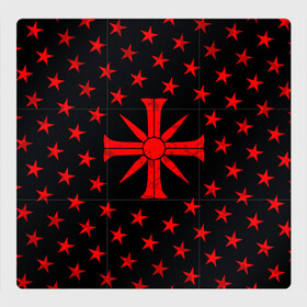 Магнитный плакат 3Х3 с принтом FAR CRY 5 SINNER СЕКТА в Петрозаводске, Полимерный материал с магнитным слоем | 9 деталей размером 9*9 см | far cry | sinner | ubisoft | врата эдема | грешник | иосиф сид | монтана | секта | сектанты | символ | фар край | юбисофт