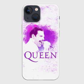 Чехол для iPhone 13 mini с принтом Freddie Mercury | Queen (Z) в Петрозаводске,  |  | freddie mercury | music | queen | брайан мэй | глэм рок | джон дикон | квин | королева | музыка | поп рок | роджер тейлор | фредди меркьюри | хард рок