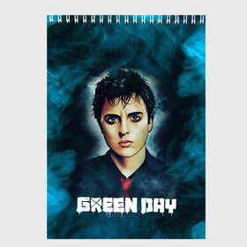 Скетчбук с принтом Billie | GreenDay | ГринДай (Z) в Петрозаводске, 100% бумага
 | 48 листов, плотность листов — 100 г/м2, плотность картонной обложки — 250 г/м2. Листы скреплены сверху удобной пружинной спиралью | billie joe armstrong | greenday | rock | альтернативный | билли джо армстронг | гриндей | зеленый день | майк дёрнт | музыка | панк рок | поп панк | рок | тре кул