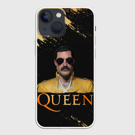 Чехол для iPhone 13 mini с принтом Фредди Меркьюри | Freddie Mercury (Z) в Петрозаводске,  |  | freddie mercury | music | queen | брайан мэй | глэм рок | джон дикон | квин | королева | музыка | поп рок | роджер тейлор | фредди меркьюри | хард рок