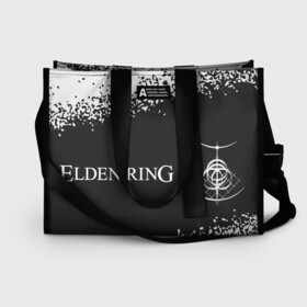 Сумка-шоппер 3D с принтом Elden Ring - Spray в Петрозаводске, 100% полиэстер | застегивается на металлическую кнопку; внутренний карман застегивается на молнию. Стенки укреплены специальным мягким материалом, чтобы защитить содержимое от несильных ударов
 | action | elden | game | games | playstation | ring | rpg | игра | игры | краска | плейстейшн | ринг | рпг | спрей | экшн | элден