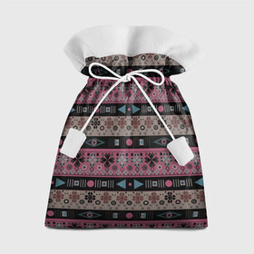 Подарочный 3D мешок с принтом Этнический полосатый орнамент в Петрозаводске, 100% полиэстер | Размер: 29*39 см | абстрактный | африканский узор | геометрический узор | орнамент | полосы | текстура | шаблон