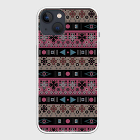 Чехол для iPhone 13 с принтом Этнический полосатый орнамент в Петрозаводске,  |  | Тематика изображения на принте: абстрактный | африканский узор | геометрический узор | орнамент | полосы | текстура | шаблон