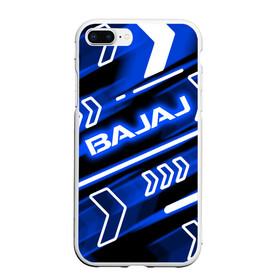 Чехол для iPhone 7Plus/8 Plus матовый с принтом BAJAJ / БАДЖАДЖ / NEON SPORT в Петрозаводске, Силикон | Область печати: задняя сторона чехла, без боковых панелей | avenger. | bajaj | boxer | dominar | motorcycle | motosport | pulsar | racing | speed | sport | баджадж | байк | гонки | двигатель | мото | мотокросс | мотоспорт | мототриал | мотоцикл | скорость | спорт