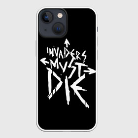 Чехол для iPhone 13 mini с принтом Invaders must die в Петрозаводске,  |  | alternative | dj | electo | music | prodigy | альтернатива | музыка | продиджи | продижи | электроника