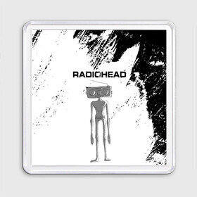 Магнит 55*55 с принтом Radiohead | Радиохед (Z) в Петрозаводске, Пластик | Размер: 65*65 мм; Размер печати: 55*55 мм | radiohead | thomas edward yorke | альтернативный рок | арт рок | джонни гринвуд | инди рок | колин гринвуд | том йорк | фил селуэй | эд о’брайен | экспериментальный рок | электронная музыка