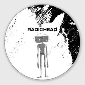 Коврик для мышки круглый с принтом Radiohead | Радиохед (Z) в Петрозаводске, резина и полиэстер | круглая форма, изображение наносится на всю лицевую часть | Тематика изображения на принте: radiohead | thomas edward yorke | альтернативный рок | арт рок | джонни гринвуд | инди рок | колин гринвуд | том йорк | фил селуэй | эд о’брайен | экспериментальный рок | электронная музыка