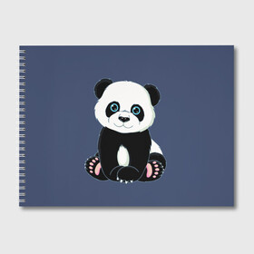 Альбом для рисования с принтом Милая Панда (Sweet Panda) в Петрозаводске, 100% бумага
 | матовая бумага, плотность 200 мг. | animals | beast | panda | глаза | детям | животные | звери | лапки | милые | мульт | панда | растения | цветы | эвкалипт