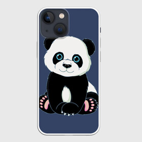 Чехол для iPhone 13 mini с принтом Милая Панда (Sweet Panda) в Петрозаводске,  |  | animals | beast | panda | глаза | детям | животные | звери | лапки | милые | мульт | панда | растения | цветы | эвкалипт