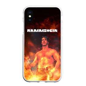 Чехол для iPhone XS Max матовый с принтом RAMMSTEIN | РАМШТАЙН (Z) в Петрозаводске, Силикон | Область печати: задняя сторона чехла, без боковых панелей | lindemann | lm | rammstein | rock | кристиан лоренц | линдеманн | лм | музыка | рамштайн | рок | тилль линдеманн