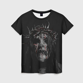 Женская футболка 3D с принтом Joey Jordison в Петрозаводске, 100% полиэфир ( синтетическое хлопкоподобное полотно) | прямой крой, круглый вырез горловины, длина до линии бедер | alternative | metall | music | rock | slipknot | slipnot | альтернатива | металл | музыка | рок | слипкнот | слипнот