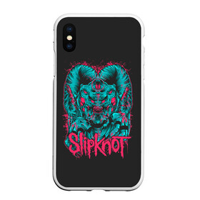 Чехол для iPhone XS Max матовый с принтом Slipknot Monster в Петрозаводске, Силикон | Область печати: задняя сторона чехла, без боковых панелей | Тематика изображения на принте: alternative | metall | music | rock | slipknot | slipnot | альтернатива | металл | музыка | рок | слипкнот | слипнот