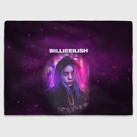 Плед 3D с принтом BILLIE EILISH | GLITCH (Z) в Петрозаводске, 100% полиэстер | закругленные углы, все края обработаны. Ткань не мнется и не растягивается | Тематика изображения на принте: be | billie | billie eilish | blohsh | ghoul | glitch | айлиш | билли | билли айлиш | бэрд | глитч | пайрат | пайрат бэрд