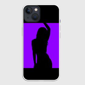 Чехол для iPhone 13 с принтом тень танцующей девушки в Петрозаводске,  |  | аннотация | веселая | веселье | волнение | дискотека | женский пол | клуб | концерт | люди | музыка | музыкальный | оборудование | освещение | освещенный | праздник | развлечения | событие