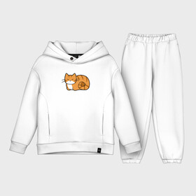 Детский костюм хлопок Oversize с принтом Кошечка в Петрозаводске,  |  | animal | cat | cute | kitty | meow | друг | животные | киска | кися | китти | кот | котенок | котик | котэ | кошечка | кошка | мур | мяу | питомец