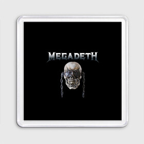 Магнит 55*55 с принтом Megadeth в Петрозаводске, Пластик | Размер: 65*65 мм; Размер печати: 55*55 мм | megadeth | rock | trash metal | мега | мегадетх | метал | рок