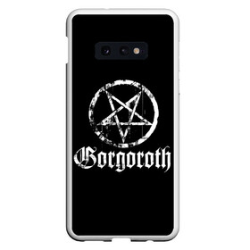 Чехол для Samsung S10E с принтом Gorgoroth в Петрозаводске, Силикон | Область печати: задняя сторона чехла, без боковых панелей | blackmetal | gorgoroth | metal | rock | блэк метал | горгоротх | группы | рок | роцк