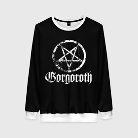 Женский свитшот 3D с принтом Gorgoroth в Петрозаводске, 100% полиэстер с мягким внутренним слоем | круглый вырез горловины, мягкая резинка на манжетах и поясе, свободная посадка по фигуре | blackmetal | gorgoroth | metal | rock | блэк метал | горгоротх | группы | рок | роцк
