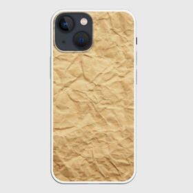 Чехол для iPhone 13 mini с принтом БУМАЖНАЯ ТЕКСТУРА в Петрозаводске,  |  | grey | papper | texture | бумага | картон | лист | мятая | паттерн | сгибы | серый | текстура | упаковка
