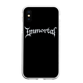 Чехол для iPhone XS Max матовый с принтом Immortal в Петрозаводске, Силикон | Область печати: задняя сторона чехла, без боковых панелей | black metal | immortal | rock | иммортал | метал | рок