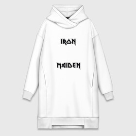 Платье-худи хлопок с принтом IRON MAIDEN | АЙРОН МЕЙДЕН (Z) в Петрозаводске,  |  | iron maiden | logo | music | rock | айрон мэйден | железная дева | лого | музик | рок | стив харрис | ужасы | хеви метал