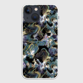 Чехол для iPhone 13 mini с принтом Узор для рыбака в Петрозаводске,  |  | абстрактный | болото | камуфляж | модный | река | рыба | рыбалка | современный | хобби