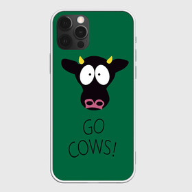 Чехол для iPhone 12 Pro Max с принтом Go Cows в Петрозаводске, Силикон |  | cow | south park | sport | коровы | мульт | мультфильм | спорт | южный парк