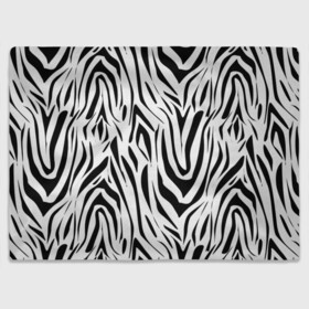 Плед 3D с принтом Черно-белая зебра в Петрозаводске, 100% полиэстер | закругленные углы, все края обработаны. Ткань не мнется и не растягивается | зебра | модный | молодежный | популярный | современный | тигровый | тренд | черно белый