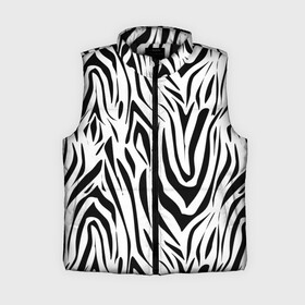 Женский жилет утепленный 3D с принтом Черно белая зебра в Петрозаводске,  |  | зебра | модный | молодежный | популярный | современный | тигровый | тренд | черно белый