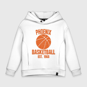 Детское худи Oversize хлопок с принтом Phoenix Basketball в Петрозаводске, френч-терри — 70% хлопок, 30% полиэстер. Мягкий теплый начес внутри —100% хлопок | боковые карманы, эластичные манжеты и нижняя кромка, капюшон на магнитной кнопке | Тематика изображения на принте: basketball | mvp | nba | phoenix | sport | streetball | suns | аризона | баскетбол | игра | крис пол | мяч | нба | санс | спорт | стритбол | тренер | финикс | чемпион