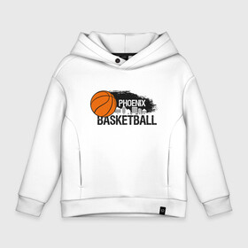 Детское худи Oversize хлопок с принтом Basketball Phoenix в Петрозаводске, френч-терри — 70% хлопок, 30% полиэстер. Мягкий теплый начес внутри —100% хлопок | боковые карманы, эластичные манжеты и нижняя кромка, капюшон на магнитной кнопке | Тематика изображения на принте: basketball | mvp | nba | phoenix | sport | streetball | suns | аризона | баскетбол | игра | крис пол | мяч | нба | санс | спорт | стритбол | тренер | финикс | чемпион