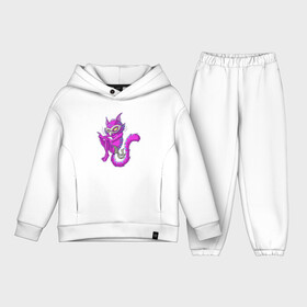 Детский костюм хлопок Oversize с принтом Pink Cat в Петрозаводске,  |  | animal | cat | cute | kitty | meow | друг | животные | киска | кися | китти | кот | котенок | котик | котэ | кошечка | кошка | мур | мяу | питомец