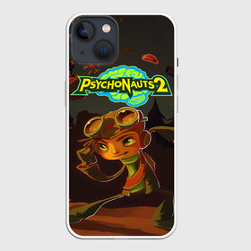 Чехол для iPhone 13 с принтом PsychoNauts 2 Распутин в Петрозаводске,  |  | aquato | games | logo | nextgen | pc | playstation 5 | ps 5 | psychonauts | raz | xbox | игры | иксбокс | лого | некстген | пк | пллейстейшен 5 | пс 5 | психонавты 2 | рас