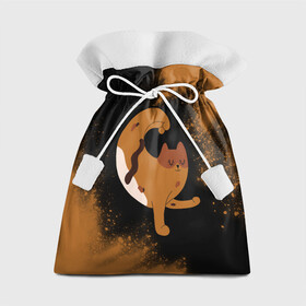 Подарочный 3D мешок с принтом Кошачья Йога - Взрыв в Петрозаводске, 100% полиэстер | Размер: 29*39 см | cat | cats | yoga | взрыв | дзен | инь | йога | кот | коты | кошачья | кошка | кошки | краска | намасте | практика | расслабление | хамса | янь