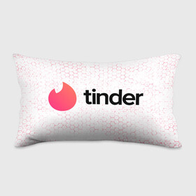 Подушка 3D антистресс с принтом Tinder - Honeycomb в Петрозаводске, наволочка — 100% полиэстер, наполнитель — вспененный полистирол | состоит из подушки и наволочки на молнии | app | application | fire | logo | symbol | tinder | знакомства | лого | любовь | огонек | приложение | символ | соты | тиндер