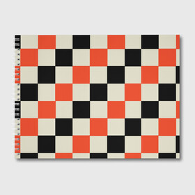 Альбом для рисования с принтом Образец шахматной доски в Петрозаводске, 100% бумага
 | матовая бумага, плотность 200 мг. | блоки | вектор | геометрический | графический | модульный | символ | узор | шахматная доска