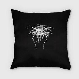 Подушка 3D с принтом Darkthrone в Петрозаводске, наволочка – 100% полиэстер, наполнитель – холлофайбер (легкий наполнитель, не вызывает аллергию). | состоит из подушки и наволочки. Наволочка на молнии, легко снимается для стирки | darkthrone | metal | rock | блэк метал | дарктрон | метал | рок | темный трон