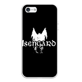 Чехол для iPhone 5/5S матовый с принтом Isengard в Петрозаводске, Силикон | Область печати: задняя сторона чехла, без боковых панелей | isengard | metal | rock | блэк метал | исенгард | метал | рок