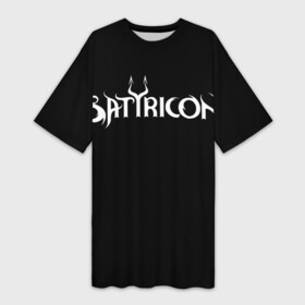 Платье-футболка 3D с принтом Satyricon | Сатирикон в Петрозаводске,  |  | black metal | metal | rock | satyricon | блэк метал | метал | рок | сатирикон