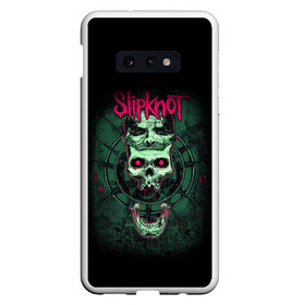 Чехол для Samsung S10E с принтом SLIPKNOT в Петрозаводске, Силикон | Область печати: задняя сторона чехла, без боковых панелей | art | band | corey | grunge | iowa | metal | music | punk | rdsplknt | rock | slipknot | taylor | usa | группа | джои | кори | металл | мик | музыка | панк | петля | рок | сид | слипнот | тэйлор | шон