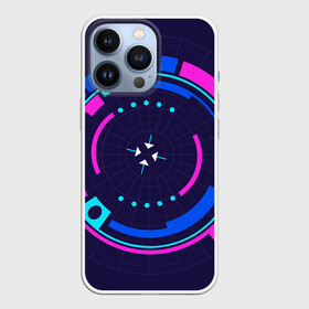 Чехол для iPhone 13 Pro с принтом Розовый Синий Киберпанк в Петрозаводске,  |  | жанр | научный | фантастика | фантастический | цифровые технологии