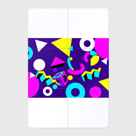 Магнитный плакат 2Х3 с принтом Геометрические фигуры в Петрозаводске, Полимерный материал с магнитным слоем | 6 деталей размером 9*9 см | Тематика изображения на принте: геометрический | красочный | мода | разноцветные 90 е | стиль | структура | текстура | ткань | узор | фон | цвет