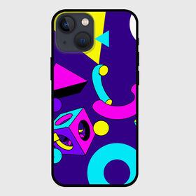 Чехол для iPhone 13 mini с принтом Геометрические фигуры в Петрозаводске,  |  | геометрический | красочный | мода | разноцветные 90 е | стиль | структура | текстура | ткань | узор | фон | цвет