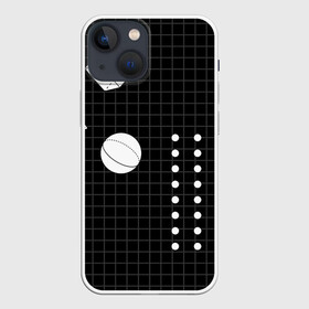 Чехол для iPhone 13 mini с принтом Черно белые фигуры 3D в Петрозаводске,  |  | геометрический | красочный | мода.3d | стиль | структура | текстура | ткань | узор | фон | цвет