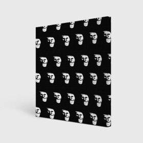 Холст квадратный с принтом Dark trollface в Петрозаводске, 100% ПВХ |  | Тематика изображения на принте: creepypasta | scary | мем | мрак | троллфейс