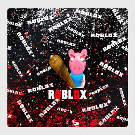 Магнитный плакат 3Х3 с принтом Roblox piggy/Свинка Пигги. в Петрозаводске, Полимерный материал с магнитным слоем | 9 деталей размером 9*9 см | game | roblox | roblox piggy свинка пигги | блок | игра | игрушка | лего | персонажи | персонажи из кубиков | роблокс | робот