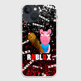 Чехол для iPhone 13 mini с принтом Roblox piggy Свинка Пигги. в Петрозаводске,  |  | Тематика изображения на принте: game | roblox | roblox piggy свинка пигги | блок | игра | игрушка | лего | персонажи | персонажи из кубиков | роблокс | робот