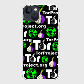 Чехол для iPhone 13 с принтом ТОР   TOR PROJECT BROWSER в Петрозаводске,  |  | tor browser | torproject | анонимность | анонимный браузер | взлом | даркнет | зеркала | луковица | тор браузер | хакер | черный интернет.