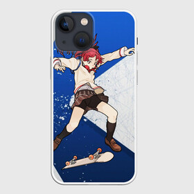 Чехол для iPhone 13 mini с принтом Meow team в Петрозаводске,  |  | anime | extreme | girl | meow | skateboard | sport | аниме | девочка | мяу | скейтборд | спорт | экстрим
